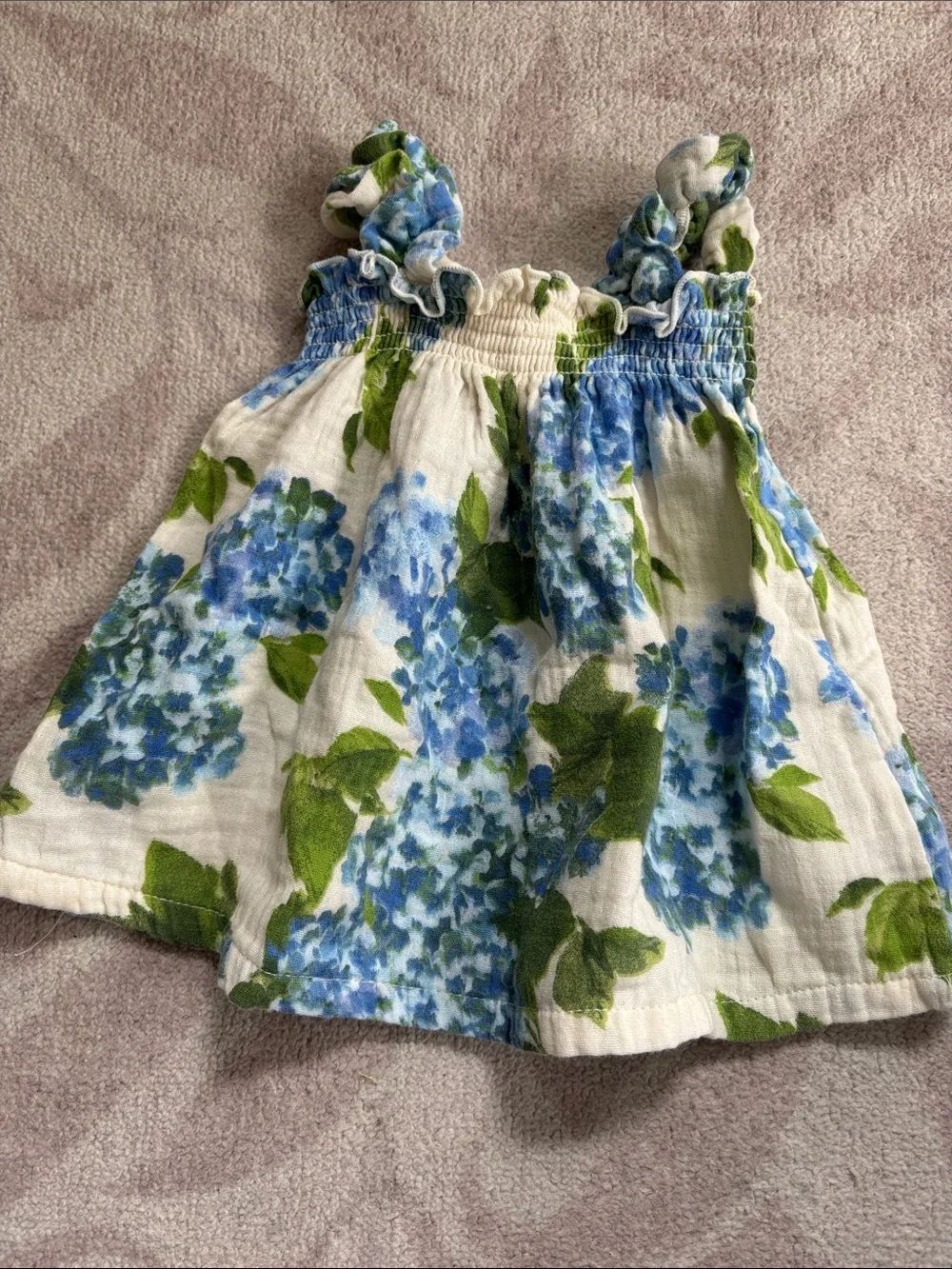 Angel Dear Muslim Watercolor Hydrangeas Set 12-18 mos